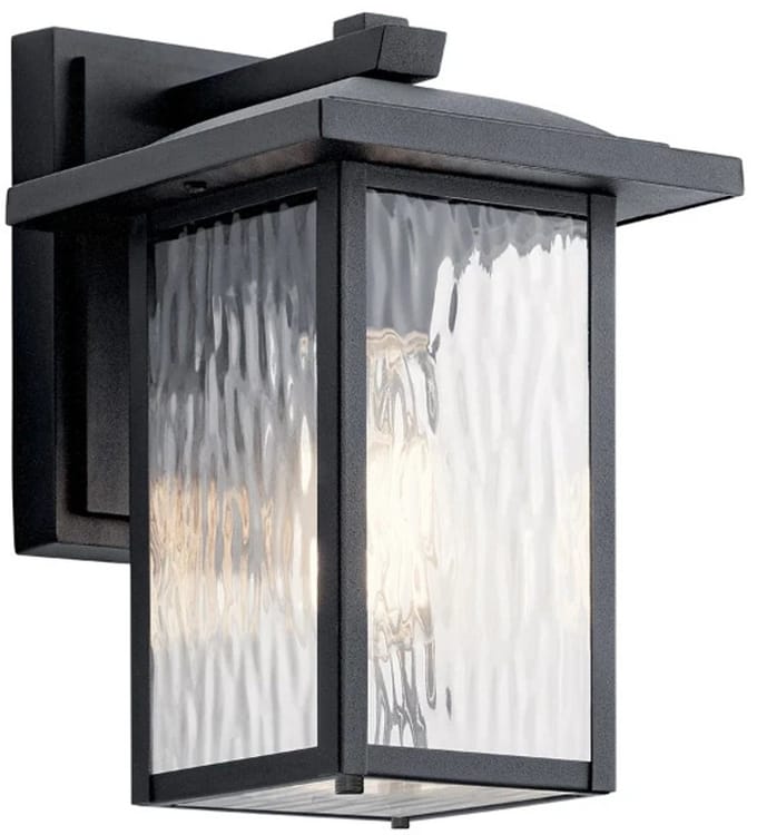 Kichler LED Wand Buitenlamp Cappanna | 1X E27 Max 60W | Textured Black