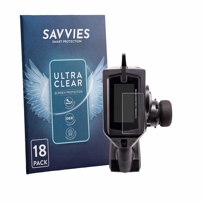Savvies - Screenprotector voor Spektrum DX Pro Plus - Folie Beschermfolie transparant 18 Stuks