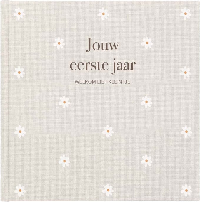 Writemoments Jouw eerste jaar - Baby boek eerste jaar - Madeliefjes