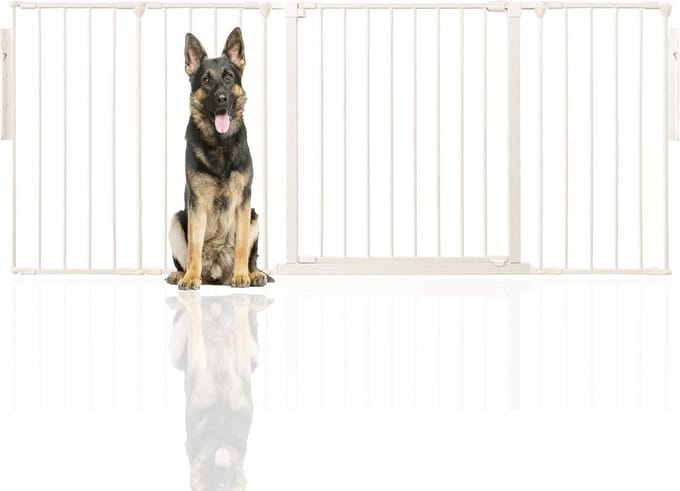 Bettacare Hondenhek Meerdere Panelen, Tot 200cm Breed, Wit, 70cm H