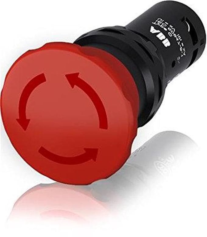 Noodknop - Noodstop - Machinebeveiliging - IP66 Waterdicht - 1 Eenheid - Rood