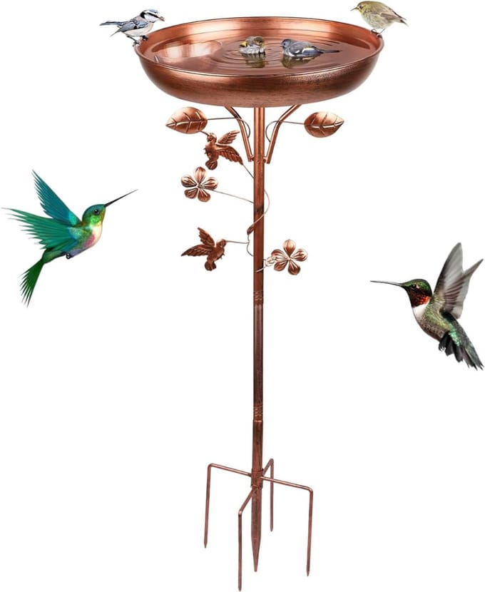 MRKK® Vogelbad op Voet - Vogelhuisje op Paal