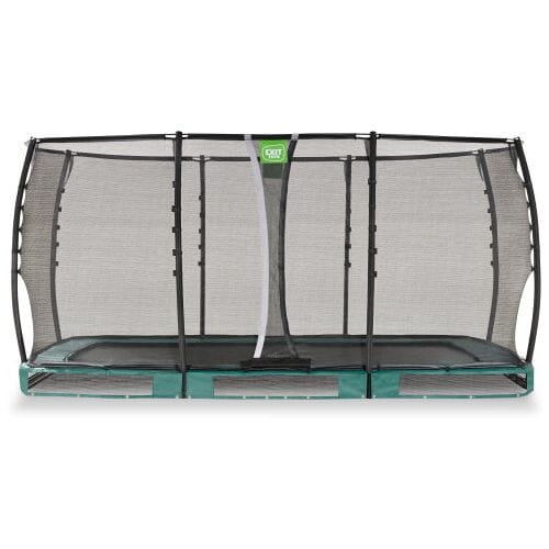 EXIT Allure Premium Trampoline 244x427cm - Inground - Ingraaftrampoline - Rechthoekig - Voor Kinderen - Groen