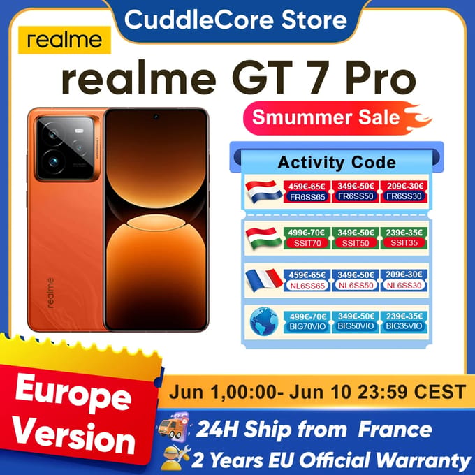 realme GT 7 Pro 512GB/12GB - Mars Orange