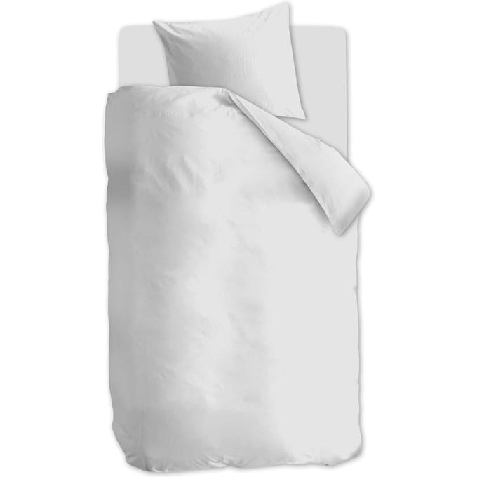 At Home by BeddingHouse Easy dekbedovertrek - Eenpersoons - 140x200/220 - Wit