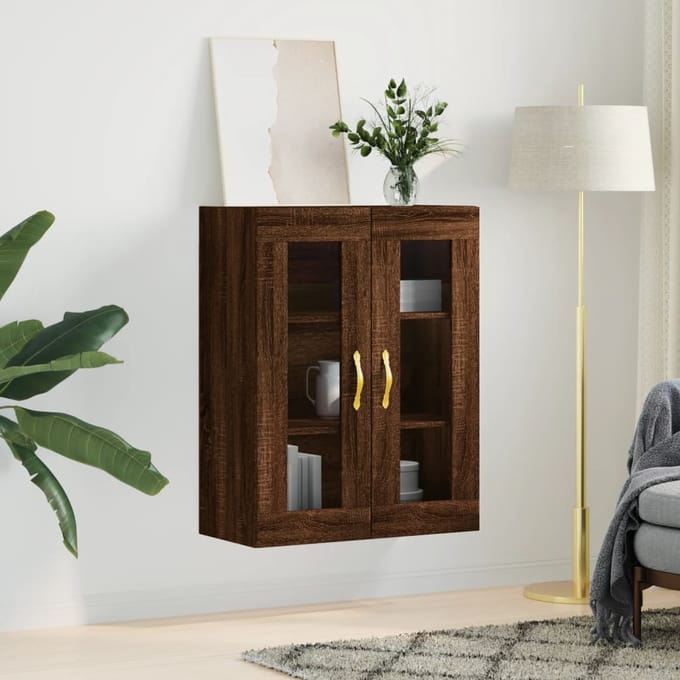vidaXL - Hangkast - 69,5x34x90 - cm - bruin - eikenkleur