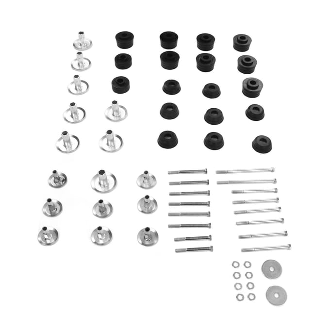 Kit de 60 pièces de silent-blocs de support de cabine de carrosserie KF04060BK Remplacement pour Ford Super Duty 2WD 4WD 2008‑2016