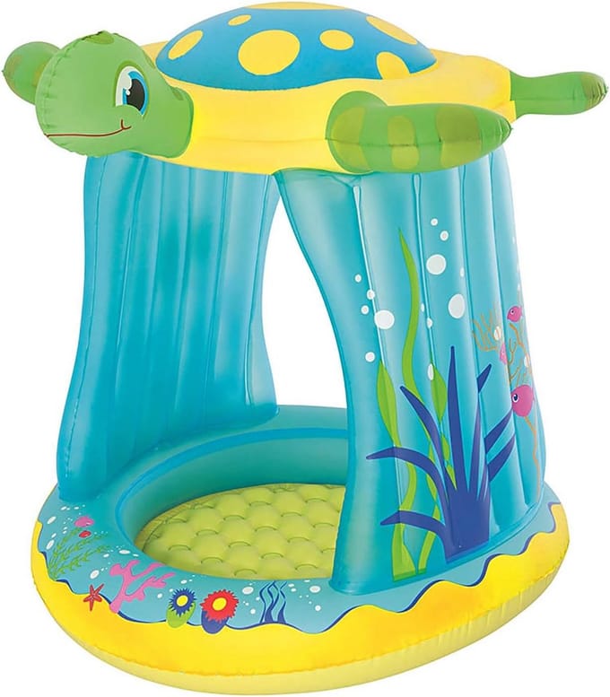 Opblaasbaar Kinderzwembad met Schildpad Figuur - Leuk Buitenspeelgoed