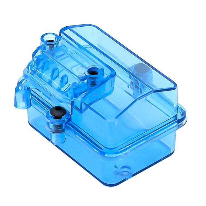 Transparante waterdichte ESC-ontvangerdoos Beschermhoes Cover Verzegelde doos Vervanging voor Huanqi 727 blauw