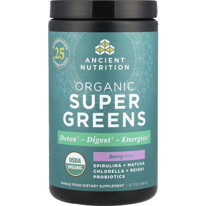 Ancient Nutrition, Biologische Super Groenten, Bessen, 190 g (189 g)