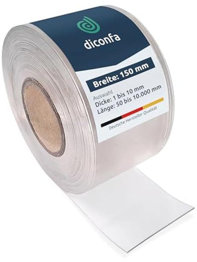 PVC-strips Transparant 150 mm - Flexibel en Duurzaam PVC Voor Binnen en Buiten