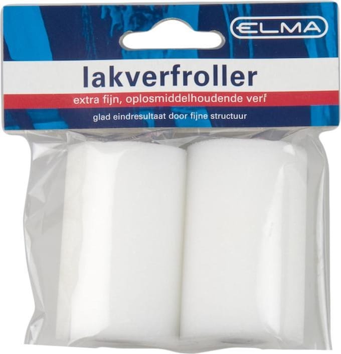 Elma lakverfroller - extra fijn - 5 cm - 2 stuks