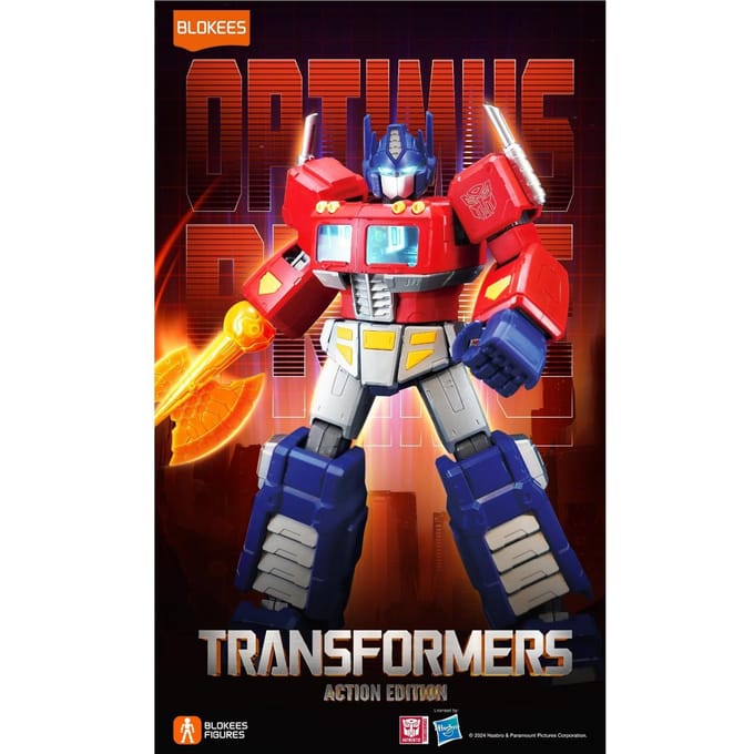 Blokees Transformers G1 Optimus Prime Action Edition 01 - 188-delige Actiefiguur Model Kit met Verlichting - 18 cm