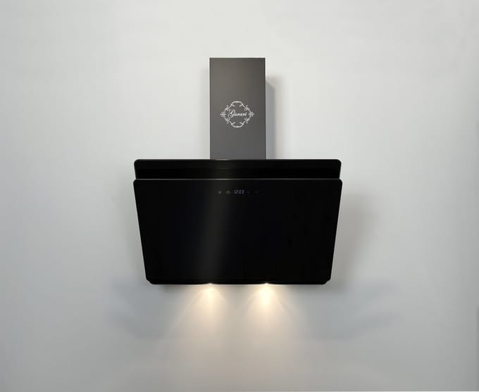 Gurari GCH 411 BL Prime N+Slang,Afzuigkap 60cm 1000m³/h Afzuigkap zwart glas TouchControl