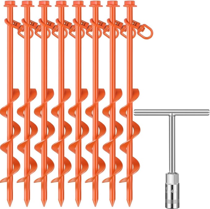 Zware grondankers schroeven voor camping en tuin - 30,5 cm