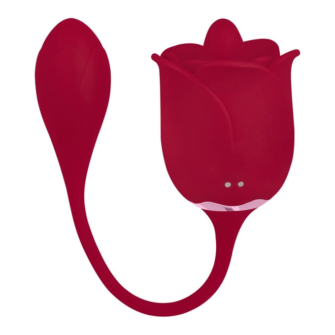 Roosvormige oplegvibrator met bullet, 20 cm