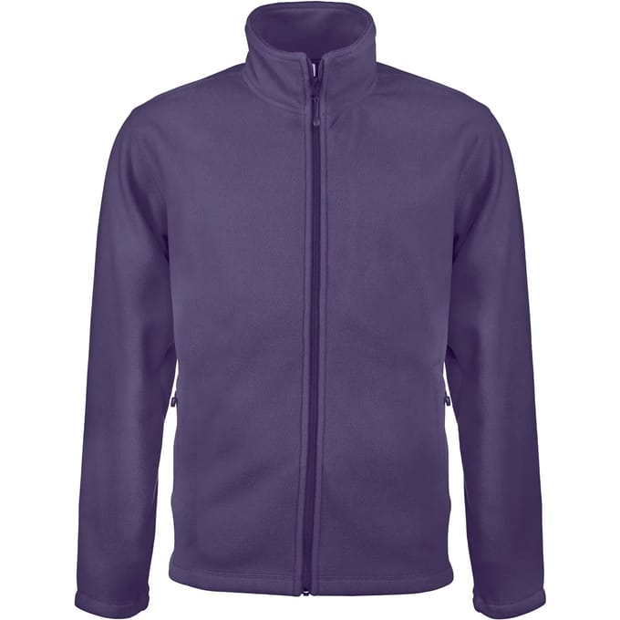 Kariban Microfleece met rits heren K911 - purple - M