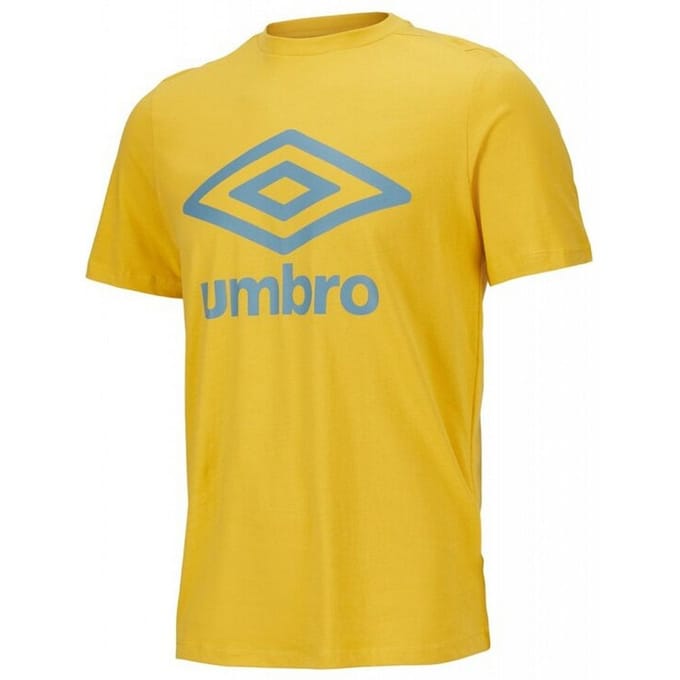 Umbro Groot Logo Heren Geel T-Shirt