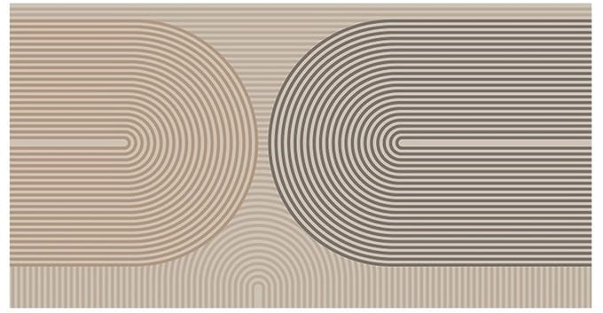 MD Entree - Deurmat - Schoonloopmat - Vision - Rainbow Beige - 40 x 80 cm