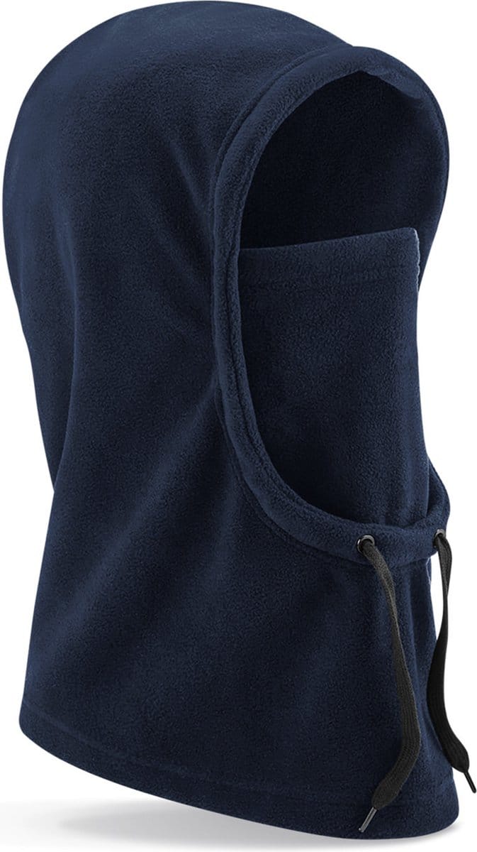 Beechfield Bivak muts / balaclava - Wintermuts - navy blauw - 100% fleece polyester - met windvanger - volwassenen