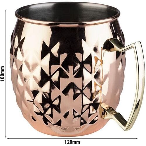 GGM Gastro (6 Stück) Becher - MOSCOW MULE - 500ml - Kupfer - mit Henkel