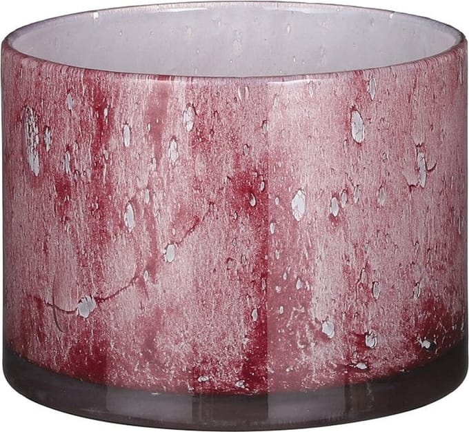 Mica Decorations Estelle Vaas - 22x22x16 cm - Glas - Lichtroze