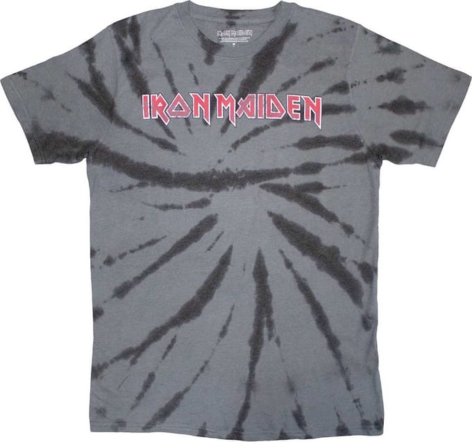 Iron Maiden - Logo Heren T-shirt - S - Grijs
