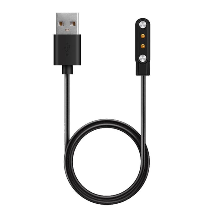 Câble de charge compatible pour Montre Connectée Xiaomi Solar LS05 Câble de charge de remplacement noir