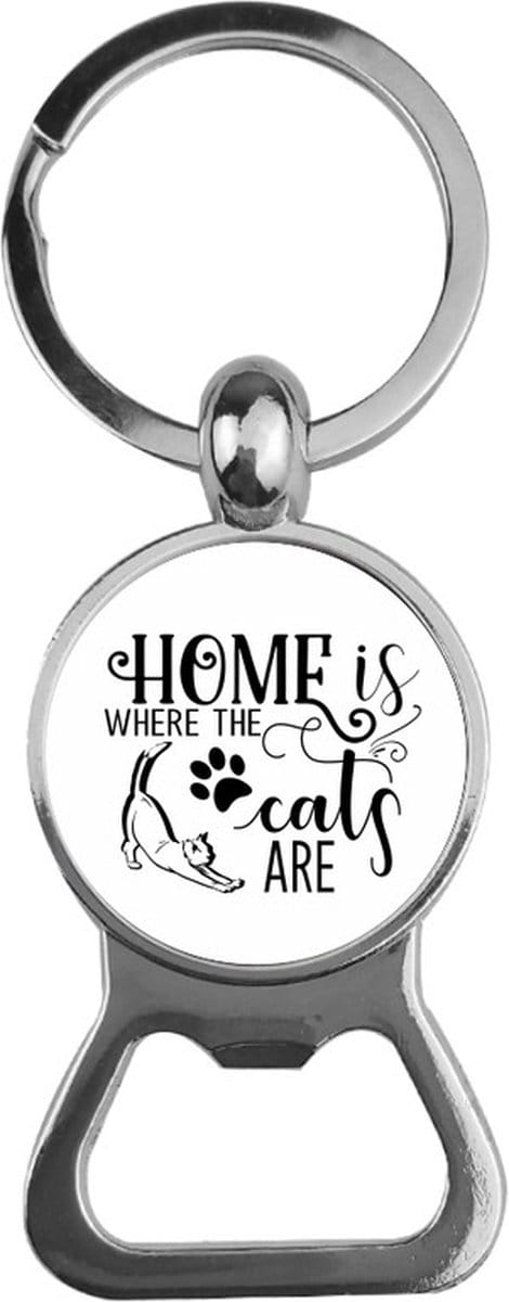 Bieropener Glas - Home is Where The Cats Are