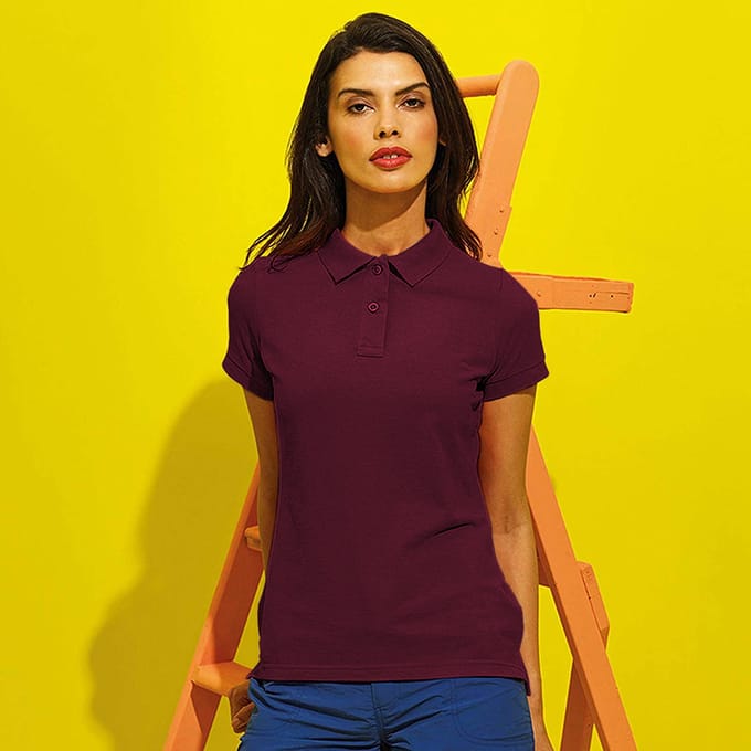 Asquith & Fox Dames/dames Performance Blend Poloshirt met korte mouwen (Bourgondië)