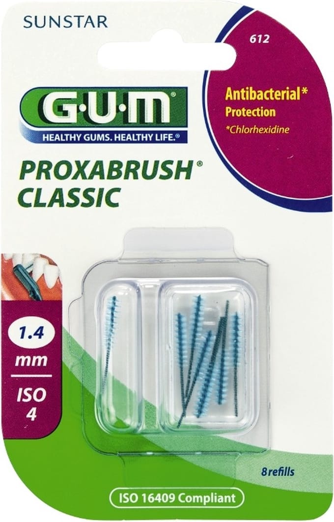GUM Proxabrush Classic 1.4mm refills 612 - 8 stuks