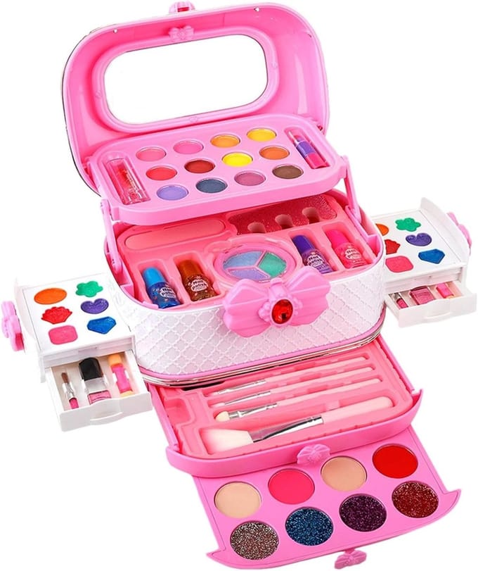 Kinder Make-up Set - Speel Make-up - Verkleden - 26 Delig - 20x14x15.5 cm