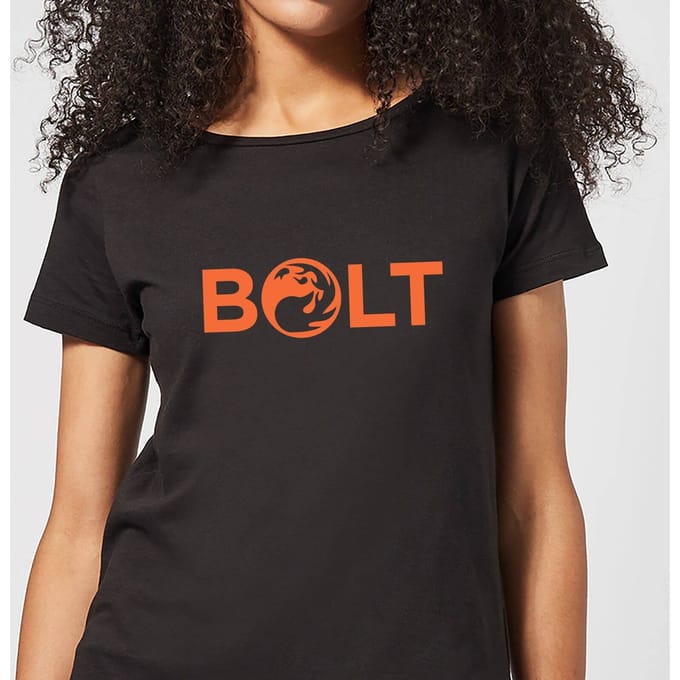 Magic The Gathering Bolt Dames T-shirt - Zwart - M