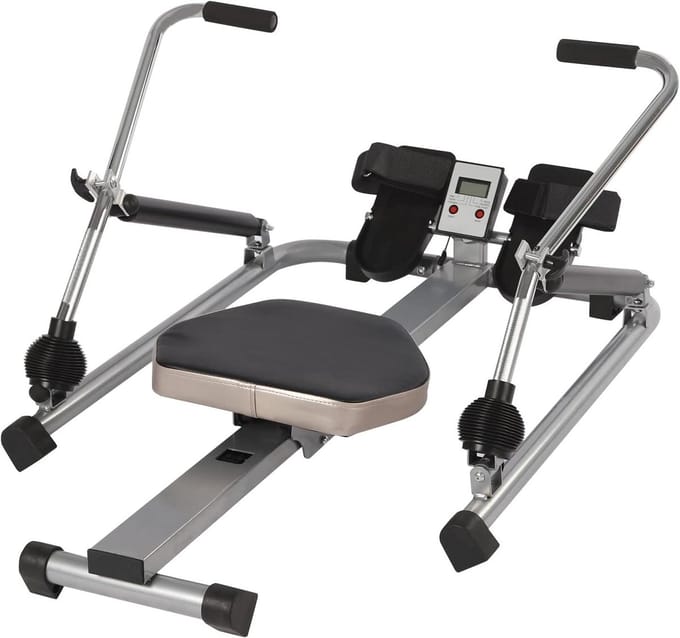 Roeitoestel voor thuis - Roeimachine indoor - Full body workout - Dubbele hydraulische stang