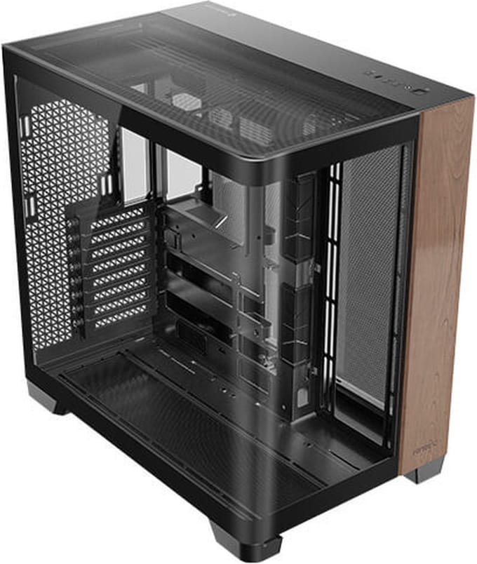 Antec C8 Curve Wood Full Tower Zwart, Transparant, Hout