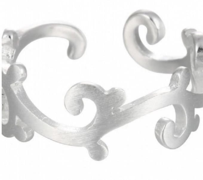 Ring -Clair -verstelbaar- zilverplating-Charme Bijoux