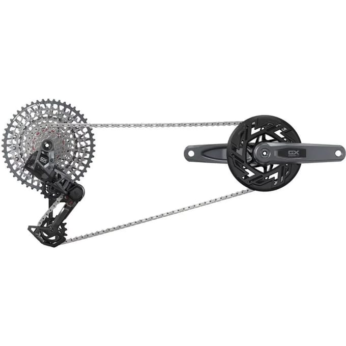 Sram Gx T-type Eagle E-mtb Brose Transmission Axs Groepset Zilver 160 mm 36t / 10-52t