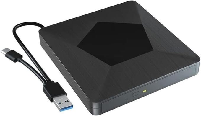 Externe Blu-ray Speler - Draagbare Brander - Films Kijken - USB 3.0 Snelheid - 2 MB Cache - Zwart