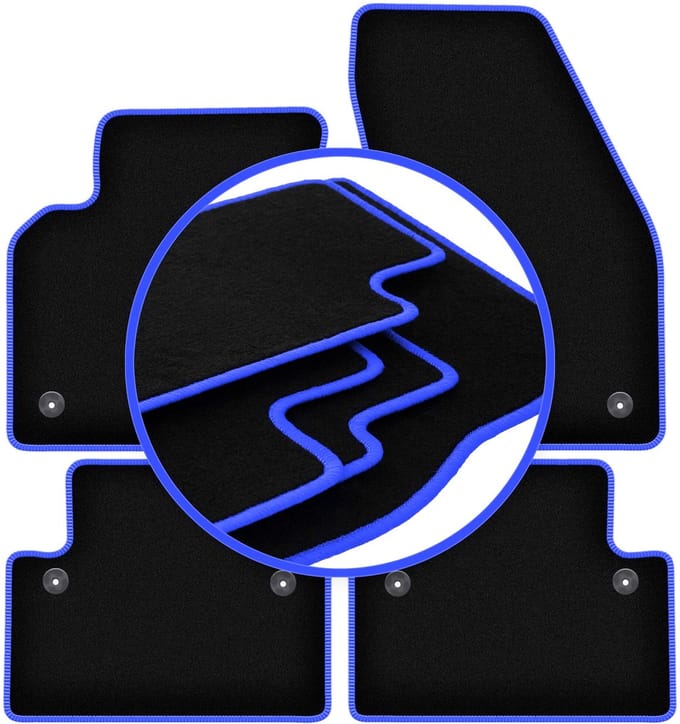 CARLUX-BLUE automatten voor: Volvo C30 hatchback (2006-2012)
