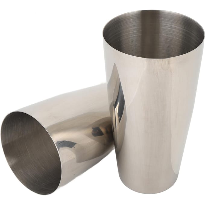 2 Stuks 500 800ml Beker Kit Cocktailshaker SUS304 Glanzend Vaatwasserbestendig Barshaker Drankmixer L beige