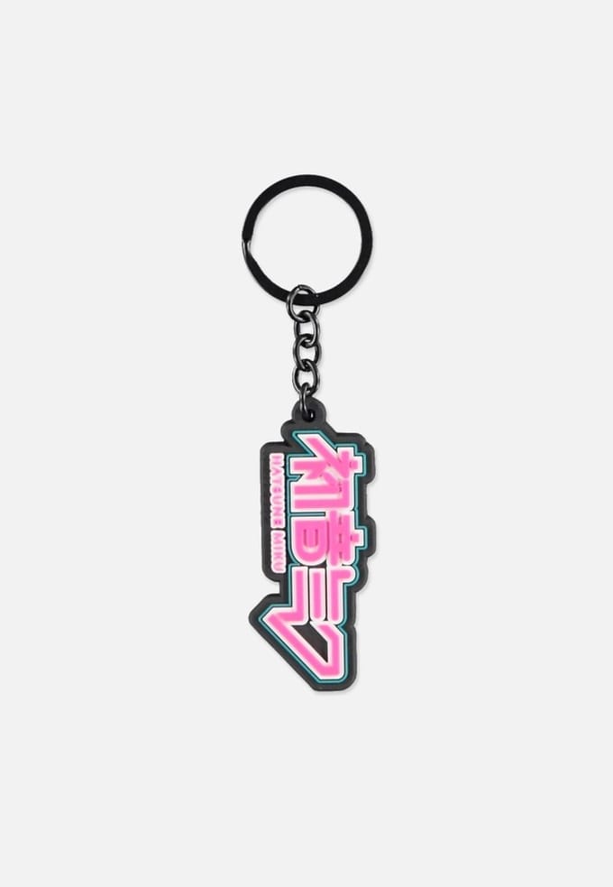 Hatsune Miku Sleutelhanger Logo Roze