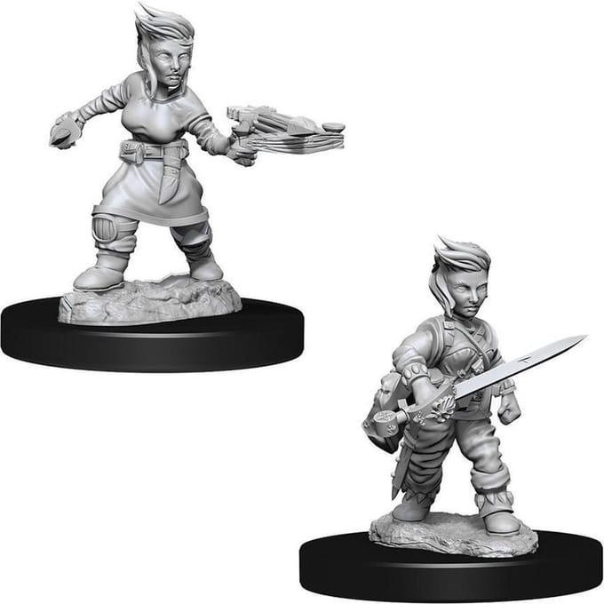 Pathfinder Battles Deep Cuts - Female Halfling Rogue