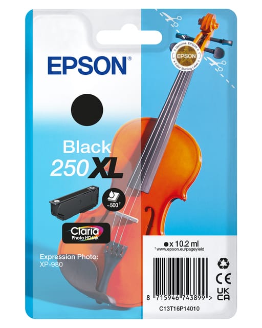 Epson 250XL (C13T16P14010) Inktcartridge Zwart Hoge capaciteit