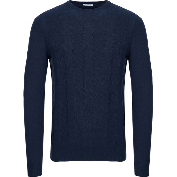 Malo Optimum kasjmier trui navy