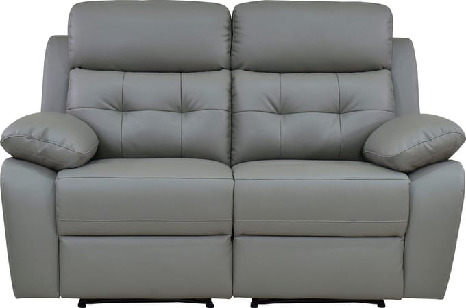 Lannilis-Sofa 2-zits - Elektrisch - Lichtgrijs PU