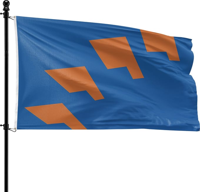 VlagDirect - Berkelland vlag - Gemeente Berkelland vlag - 90 x 150 cm.