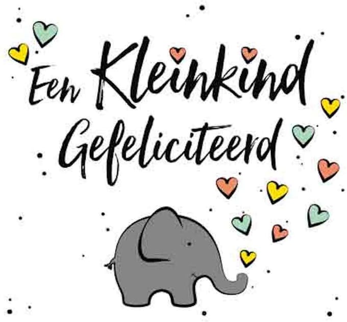 Wenskaart - Een Kleinkind Gefeliciteerd - Met Envelop