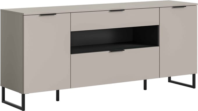 Noida dressoir kasjmier NB zwart NB - 41x185x80cm