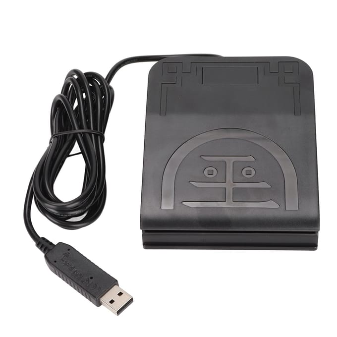 USB Voetpedaal MIDI Controller Ergonomisch Ontwerp Enkel Voetpedaal voor Instrument Photobooth Zoomen gray