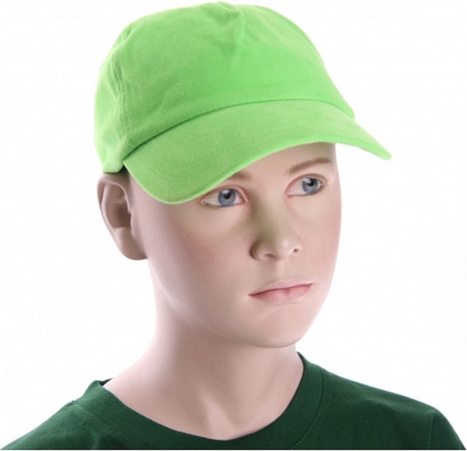 Kinder baseball caps lime